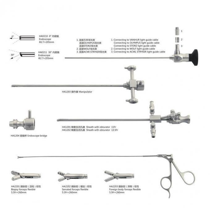 Medical Autoclavable 30° Cystoscope Surgical HD Endoscope Optic
