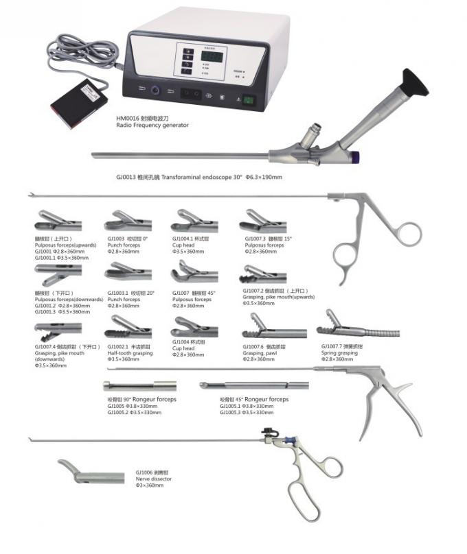 Lumbar Transforaminal Endoscopy Spinal Instruments 0° Micro Punch Forceps